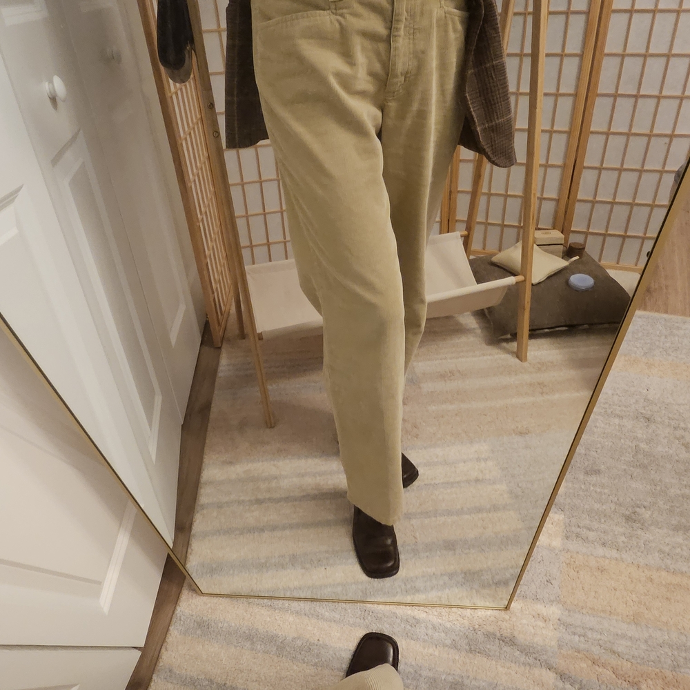 Talbots Women's Corduroy Pants in Tan